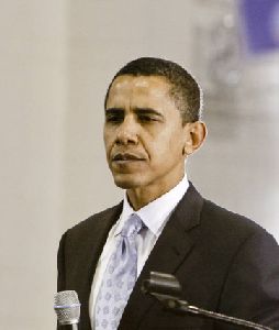 Barack Obama Campaigning At Del Sol High School In Las Vegas