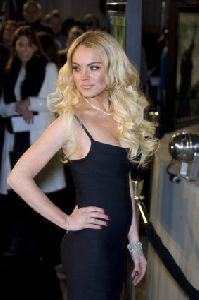 Lindsay Lohan arrives at the Cloverfield Los Angeles Premiere held at Paramount Pictures Lot in Hollywood, California on January 16th 2008