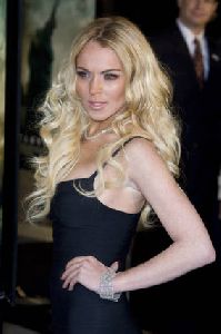 Lindsay Lohan arrives at the Cloverfield Los Angeles Premiere held at Paramount Pictures Lot in Hollywood, California on January 16th 2008