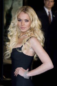 Lindsay Lohan arrives at the Cloverfield Los Angeles Premiere held at Paramount Pictures Lot in Hollywood, California on January 16th 2008