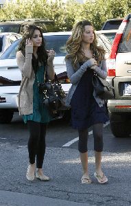 Vanessa Hudgens and Ashley Tisdale Shopping On Christmas Eve