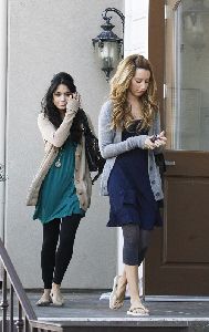 Vanessa Hudgens and Ashley Tisdale Shopping On Christmas Eve