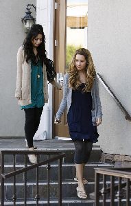 Vanessa Hudgens and Ashley Tisdale Shopping On Christmas Eve