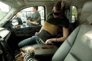 Britney Spears : Britney Spears And Furry Dog In Car3