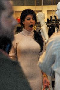 Kim Kardashian Shopping On Robertson Blvd on February 20th 2008