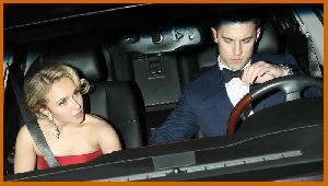 Hayden Panettiere photo inside the car with her co-star Milo Ventimiglia