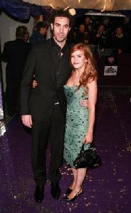 Isla Fisher and Sacha Baron Cohen