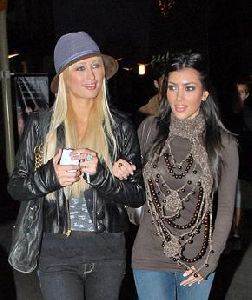 Kim Kardashian and Paris Hilton