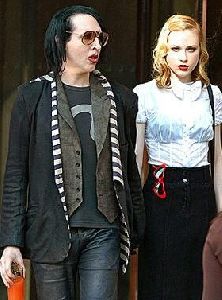 Evan Rachel Wood and marilyn manson