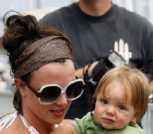 Jayden James and Britney Spears in hawaii on February 23rd, 2006