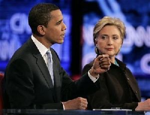 Barack Obama and Hillary clinton