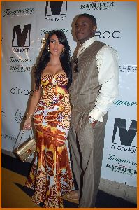 Kim Kardashian and Reggie Bush at Bring In The New Year celebration on December 31st 2007