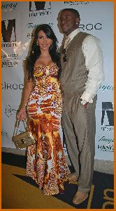 Kim Kardashian and Reggie Bush Bring In The New Year celebration on December 31st 2007