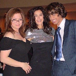 Sanjaya Malakar with Valerie Bertinelli and Teri Hatcher