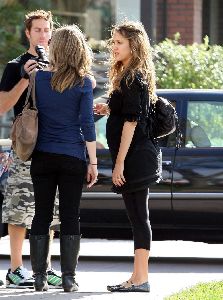 Jessica Alba Out And About With Friends in Brentwood