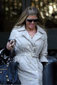 Fergie : Fergie leaving GMTV Studios 2