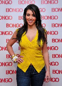 Kim Kardashian at the New Fall Bongo collection Launch event in Los Angeles on April 7th 2008