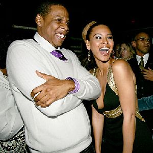 beyonce knowles with Jay-z seem happy together