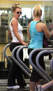 Britney Spears Gym Workout Candids on April 20th, 2008