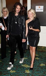 Russell Brand : with Teresa Palmer  at the 2008 O2 Silver Clef Awards