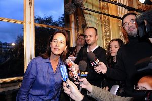 Segolene Royal : French Senate on November 10, 2008 in Paris