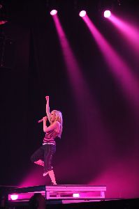 Avril Lavigne picture from a concert in paris