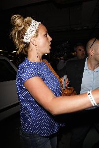 Britney Spears at the men's cigar club Grand Havana Room in Beverly Hills on June 12th, 2008