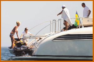 Victoria Silvstedt : Victoria Silvstedt in white bikinis aboard a yacht in Saint Tropez4 48735df4b32e8