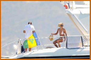 Victoria Silvstedt : Victoria Silvstedt in white bikinis aboard a yacht in Saint Tropez6 48735df4b7177