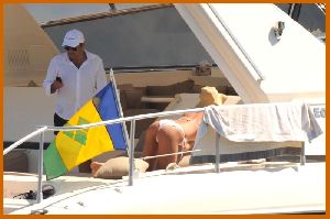 Victoria Silvstedt : Victoria Silvstedt in white bikinis aboard a yacht in Saint Tropez9 48735df4bcf54