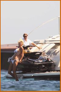 Victoria Silvstedt : Victoria Silvstedt in white bikinis aboard a yacht in Saint Tropez11 48735df4c0ddf