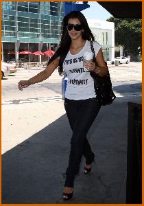 Kim Kardashian shopping in Hollywood on July 3rd 2008