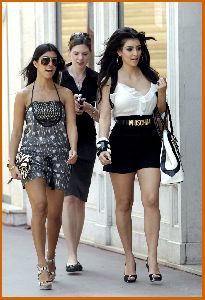 Kim Kardashian and kourtney Walking The Streets Of Monaco on June 12th 2008