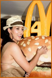 Kim Kardashian At The Big Mac 40th Birthday Party on July 28th 2008