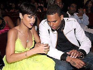 Rihanna and chris brown at the 2008 BET Awards held at the Shrine Auditorium on June 24, 2008 in Los Angeles, California