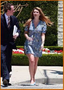 Mischa Barton : Mischa Barton is leggy in a short dress leaving a meeting in Bev Hills5 486a24cbad788