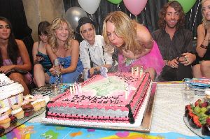 Lindsay Lohan birthday party with samantha Ronson on July 2nd 2008