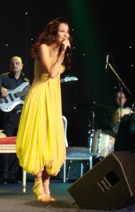 nancy ajram : nancy in yellow dress