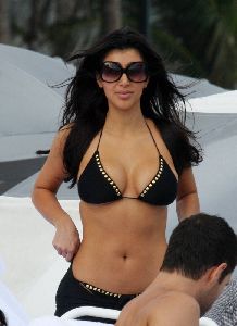 Kim Kardashian at Miami Beach