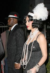 Kim Kardashian : kim picture wearing a costume arriving with her boyfriend at the Pur Jeans Halloween Bash