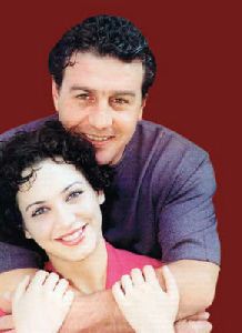 Sulaf Fawakherji : sulaf with her husband wael ramadan