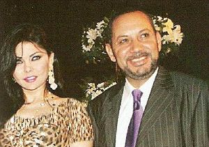 Haifa Wehbe : haifa with an egyptian actor at hani shaker son wedding