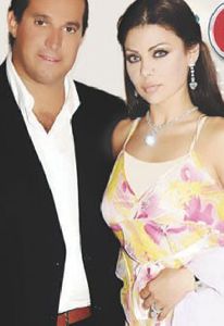 Haifa Wehbe : haifa with saudi ex-fiance tariq at their engagement party