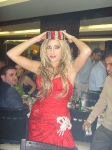 Dana Halabi : pictures at the new year s party 2008