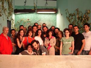 Diana Haddad : with the crew of her movie clip