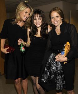 Christy Brinkley : Alexa Ray Joel and Katie Couric backstage at the 2008 Rainforest Foundation Fund Benefit Concert