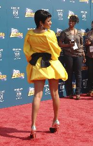 Keyshia Cole : Keisha on the red carpet of the BET Awards 2008 at the Shrine Auditorium