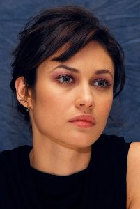 Olga Kurylenko : Olga at the media conference of the 2008 movie Quantum of Solace