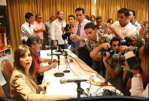 Nancy Ajram : press conference in amman jordan