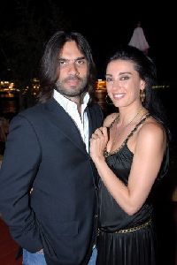 Nadine Labaki : Khaled Mouzannar and his wife Nadine Labaki as they attend the International Cannes Film Festival 2007